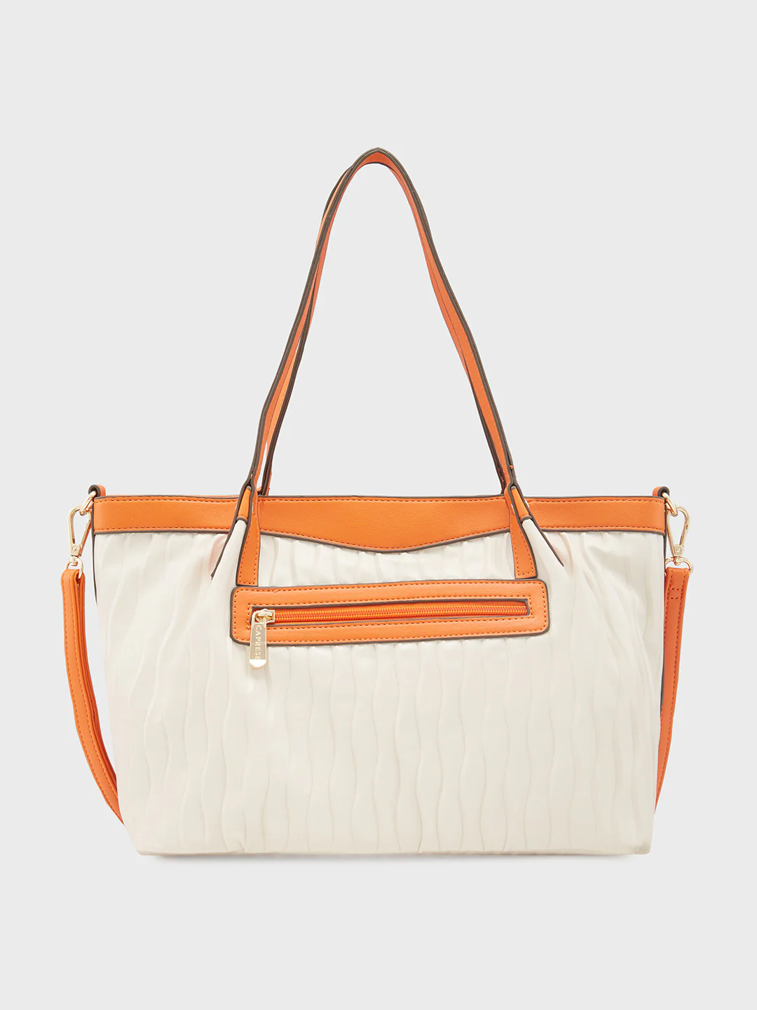 Caprese Shyla Large Cream Satchel Bag - Image 4