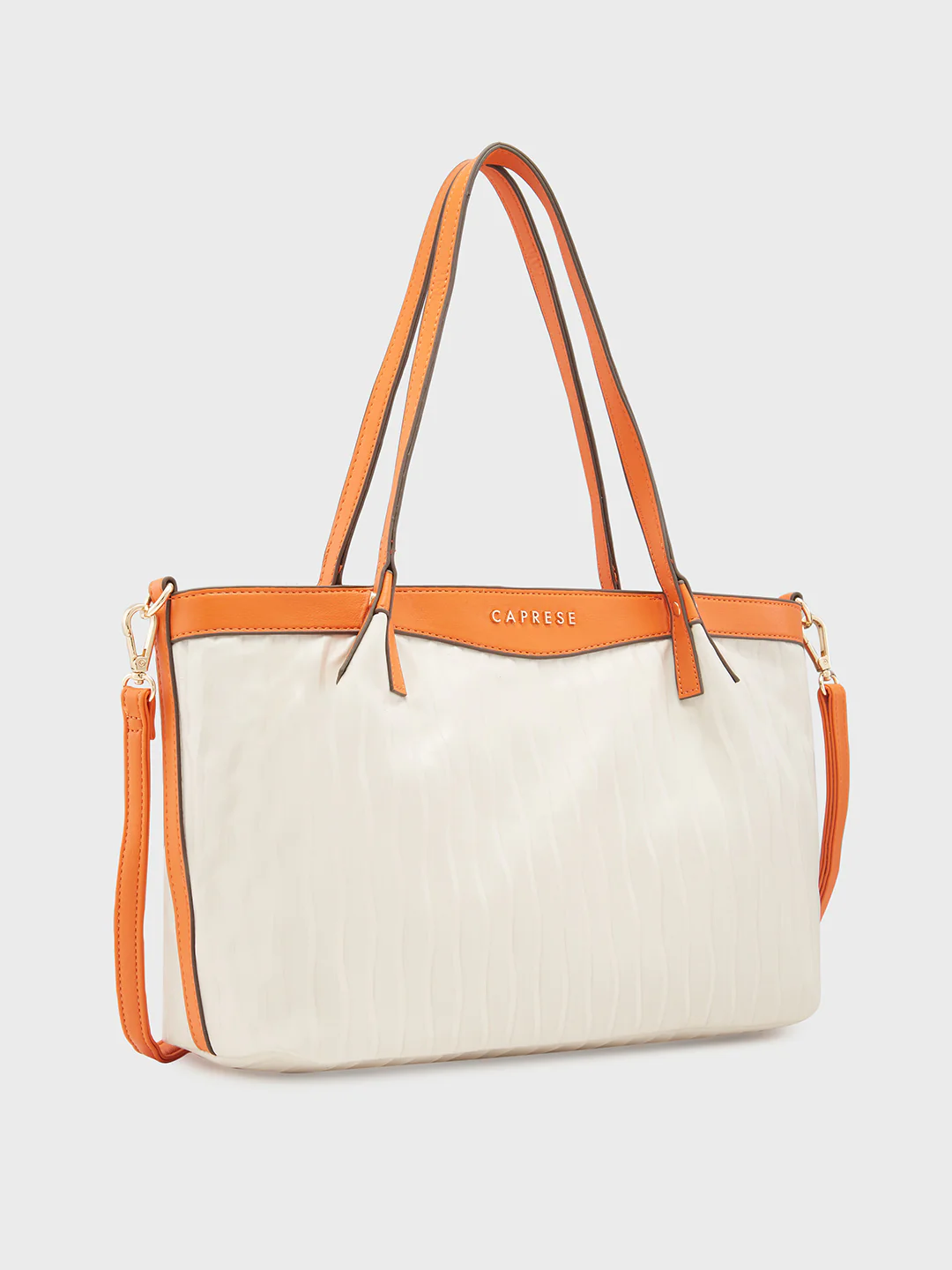 Caprese Shyla Large Cream Satchel Bag - Image 5