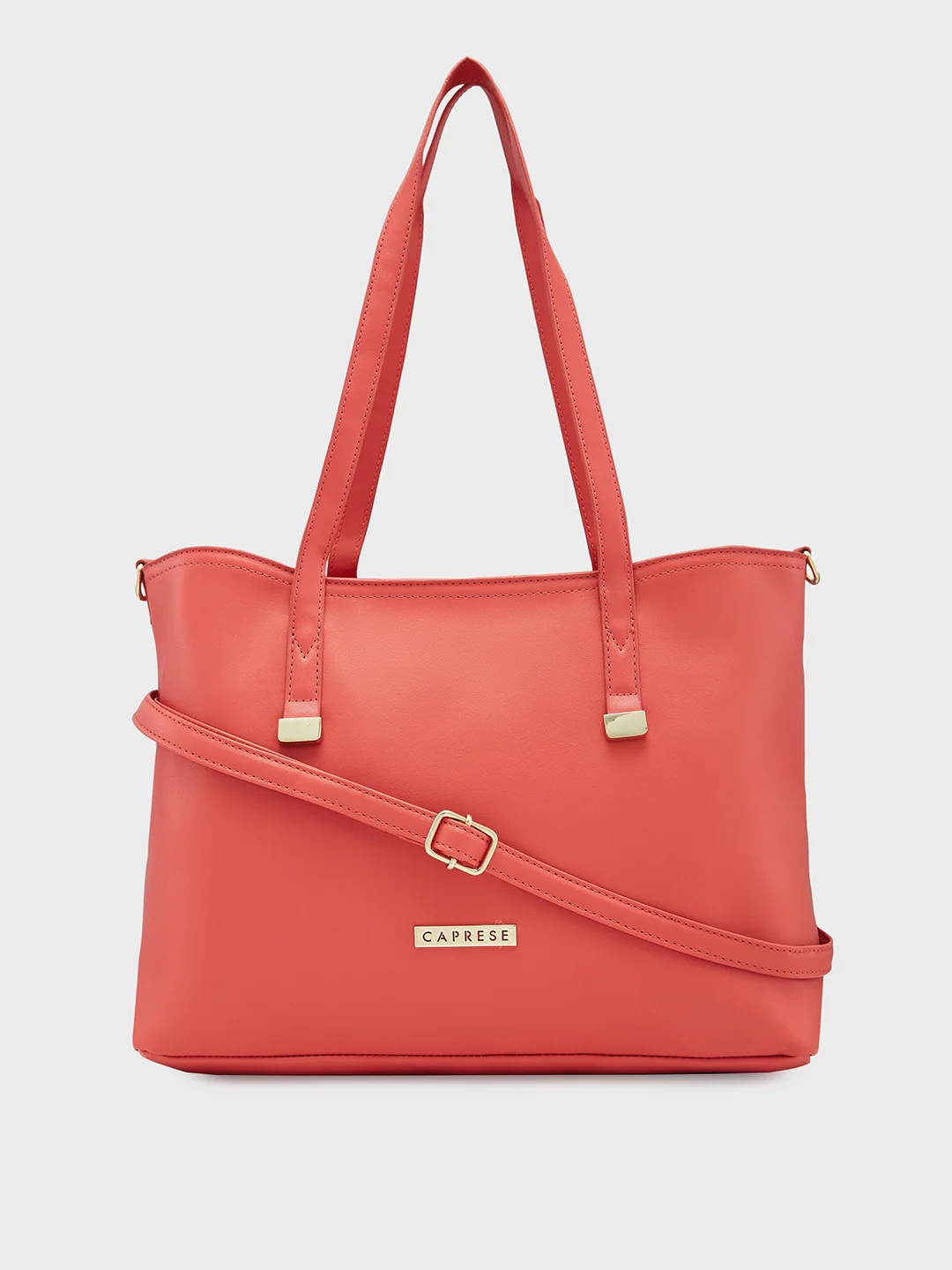 Caprese Shyla Large Peach Tote Bag