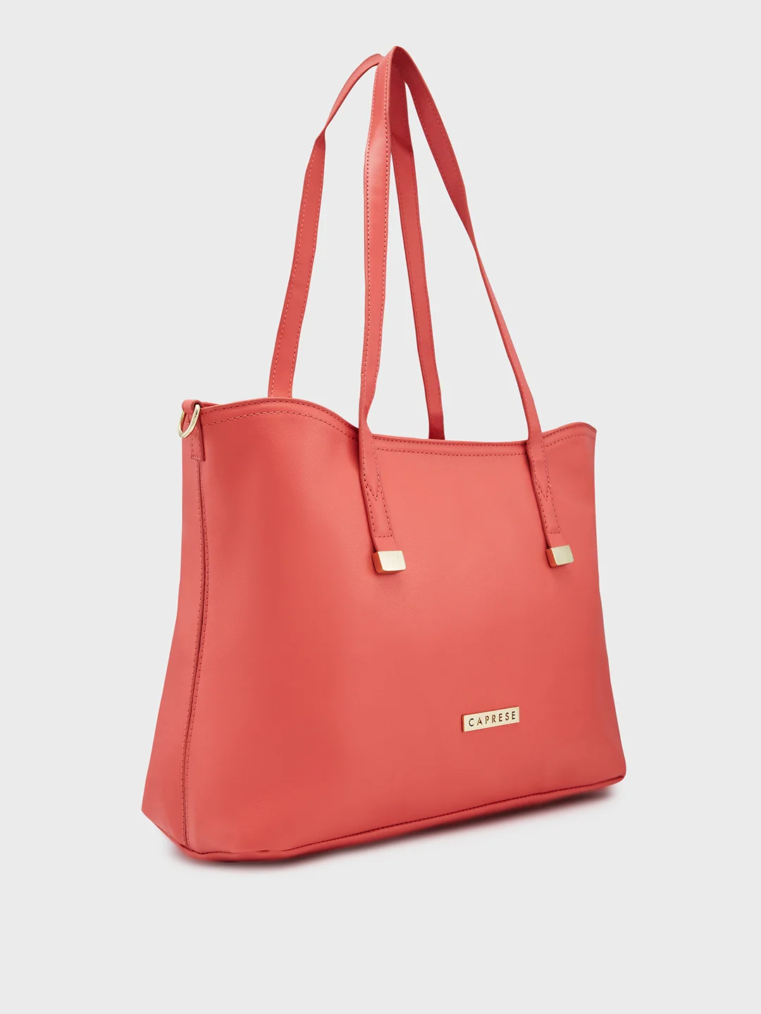 Caprese Shyla Large Peach Tote Bag - Image 4
