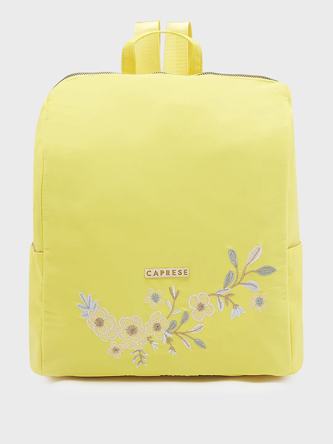 Caprese Sierra Large Dark Yellow Backpack - Image 8