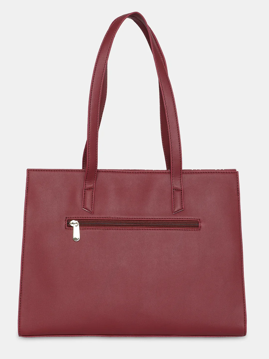 Caprese Siesta Medium Maroon Satchel Bag - Image 4