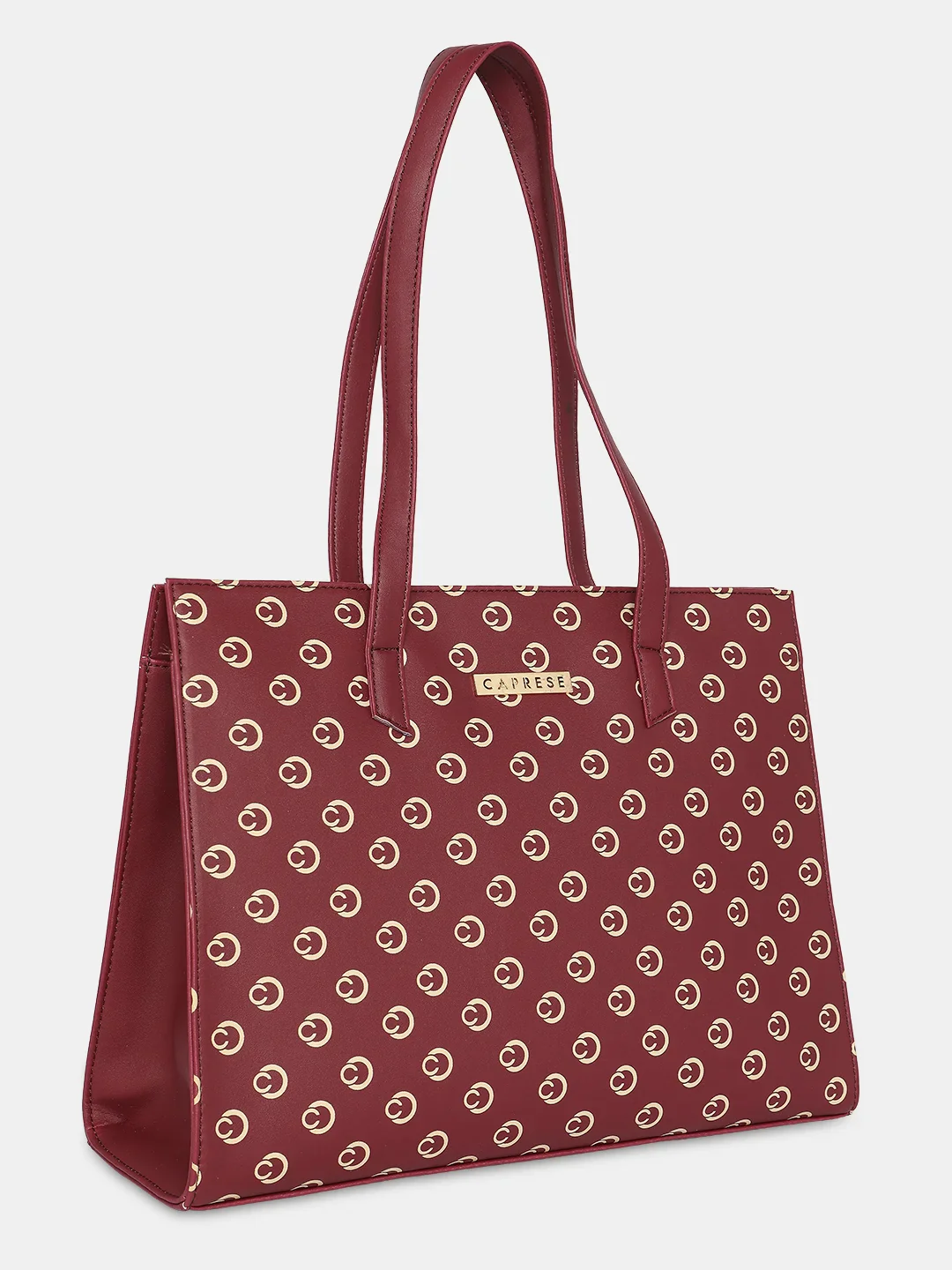 Caprese Siesta Medium Maroon Satchel Bag - Image 5