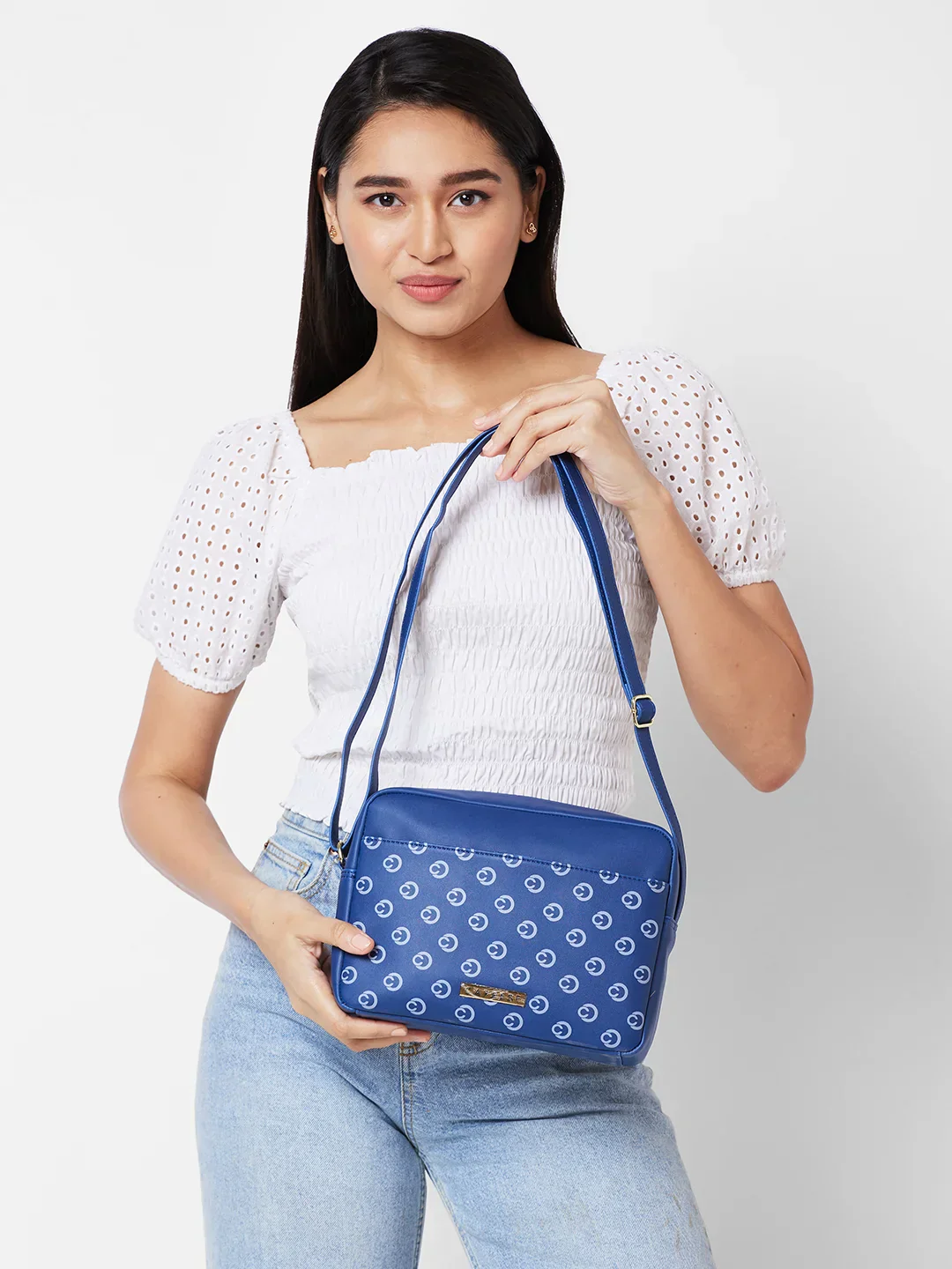 Caprese Siesta Small Navy Sling Bag - Image 11