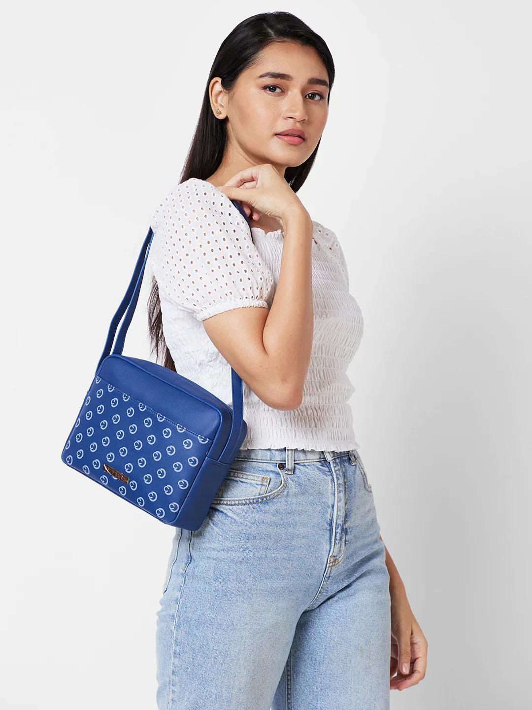 Caprese Siesta Small Navy Sling Bag - Image 12