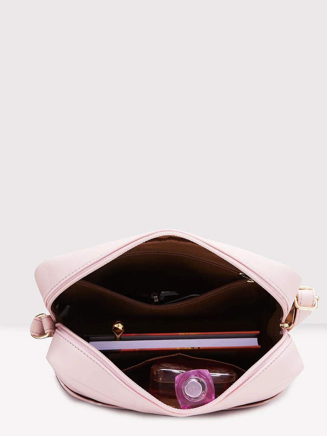 Caprese Siesta Small Powder Pink Sling Bag - Image 9