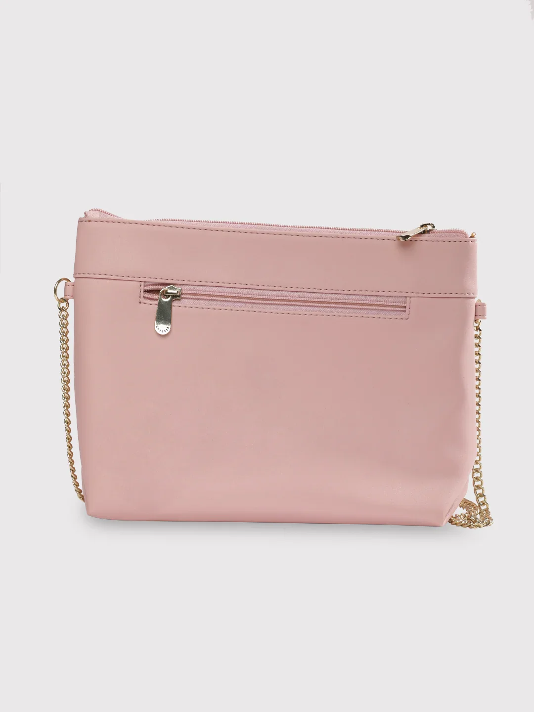 Caprese Siesta Small Powder Pink Sling Bag - Image 7