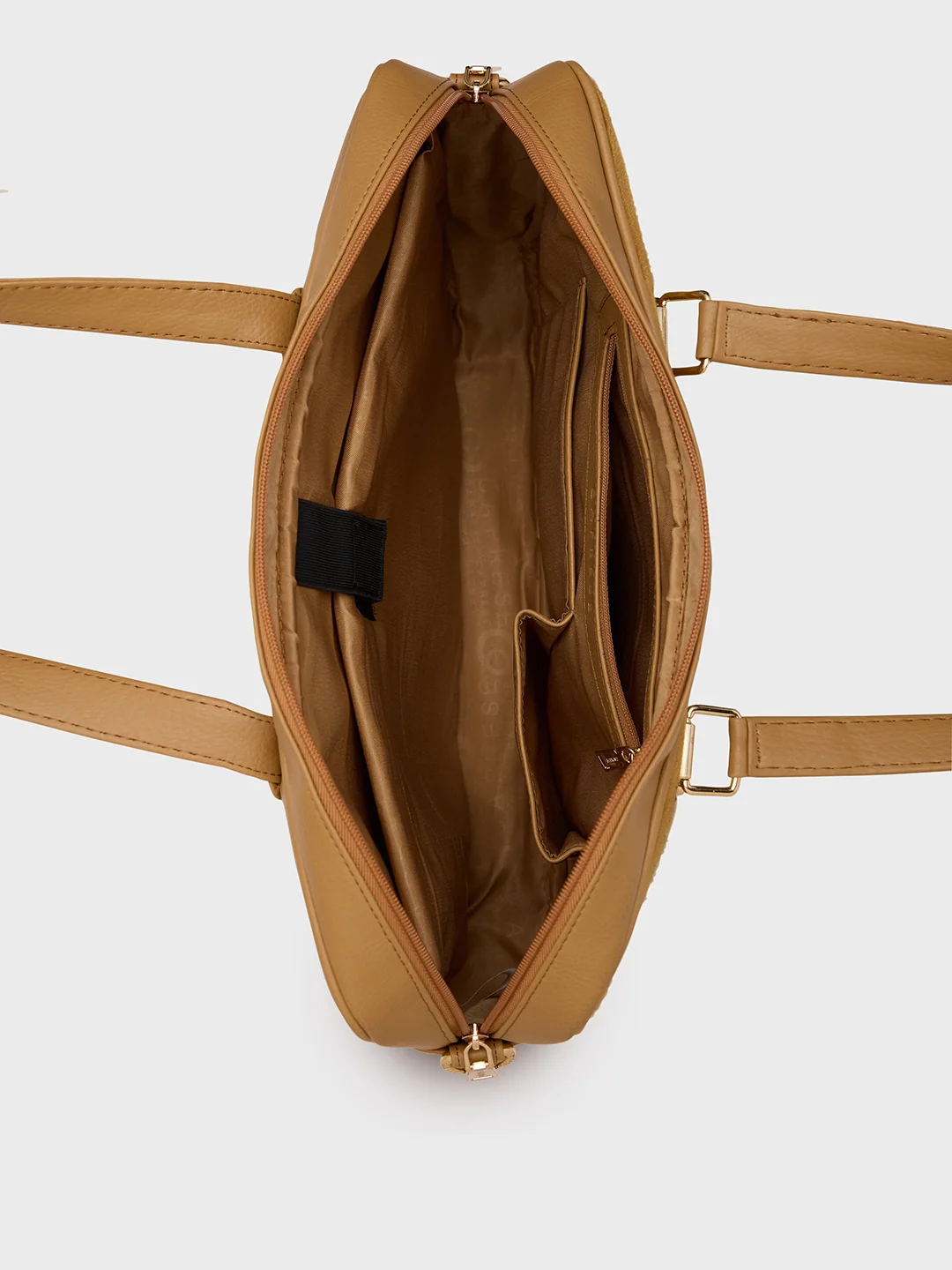 Caprese Siji Tresna Large Brown Laptop Bag - Image 7