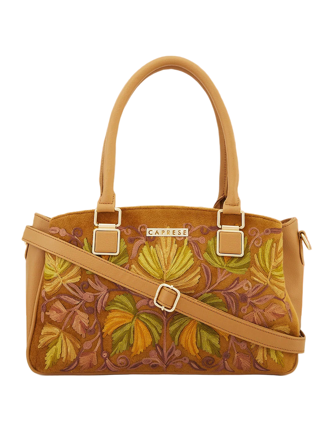 Caprese Siji Tresna Large Brown Satchel Bag - Image 2