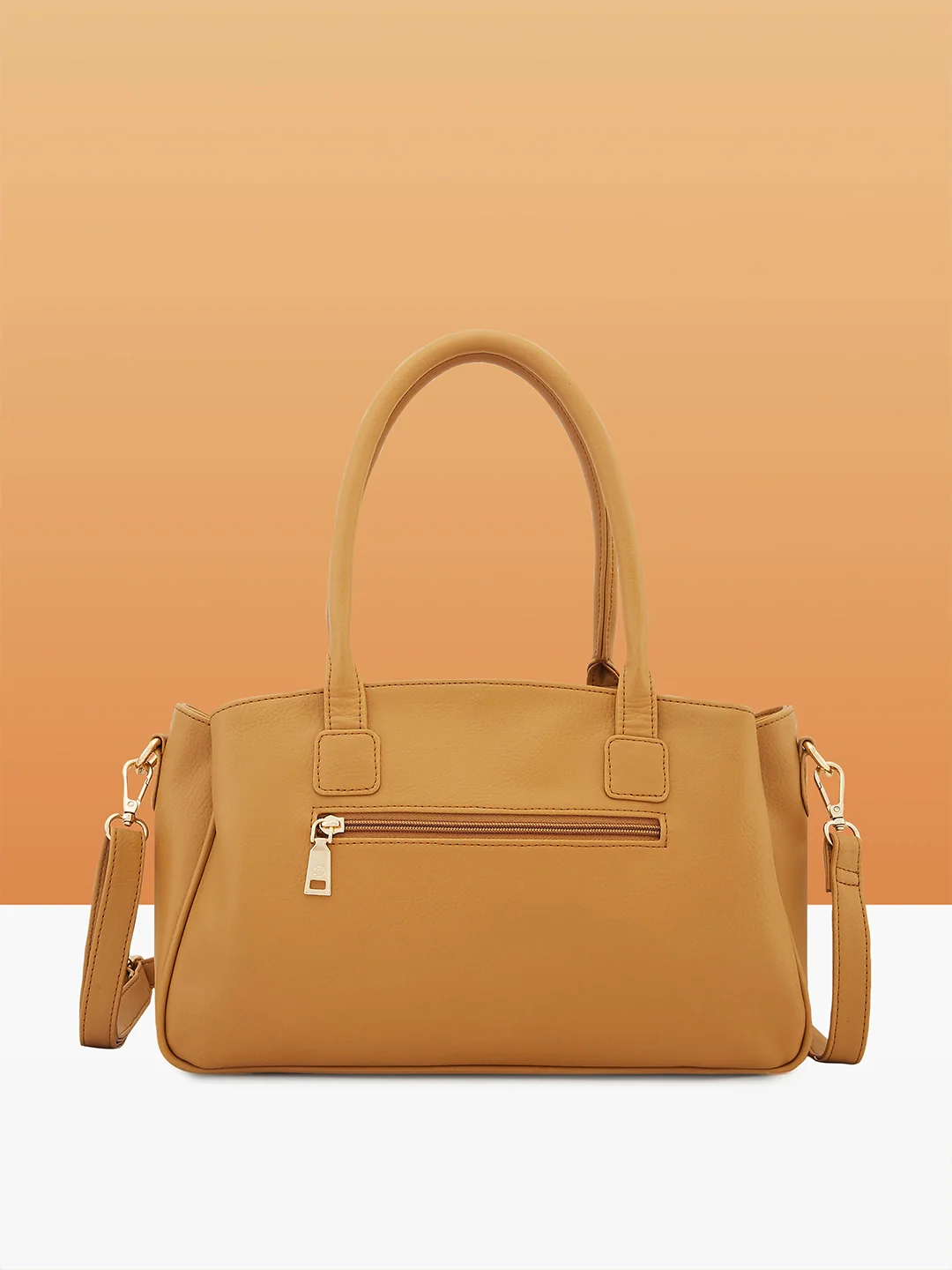 Caprese Siji Tresna Large Brown Satchel Bag - Image 6