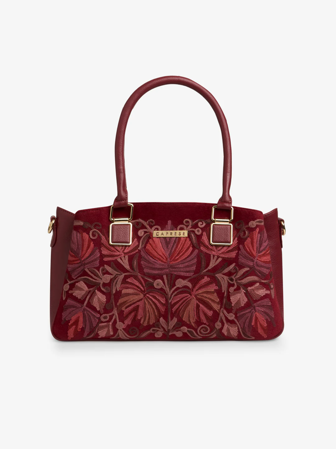 Caprese Siji Tresna Large Red Satchel Bag - Image 2
