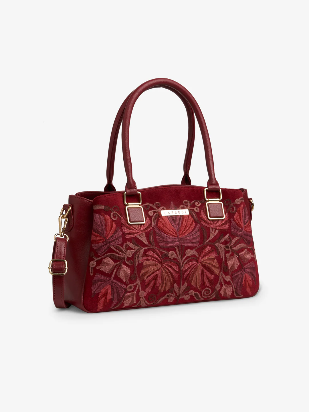 Caprese Siji Tresna Large Red Satchel Bag - Image 3