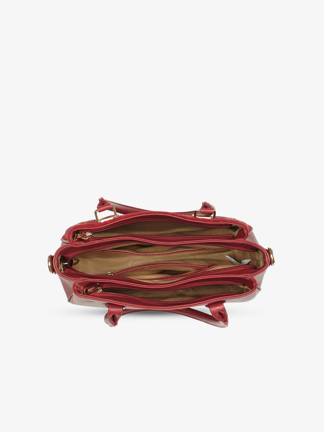 Caprese Siji Tresna Large Red Satchel Bag - Image 6