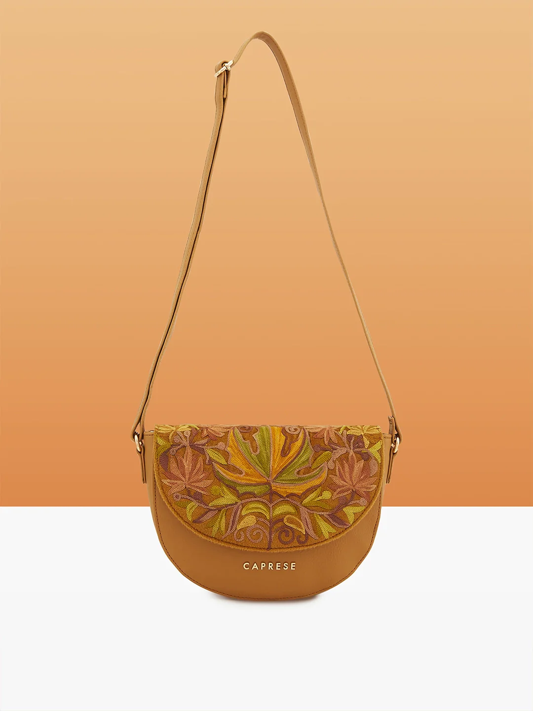 Caprese Siji Tresna Medium Brown Crossbody Bag - Image 2