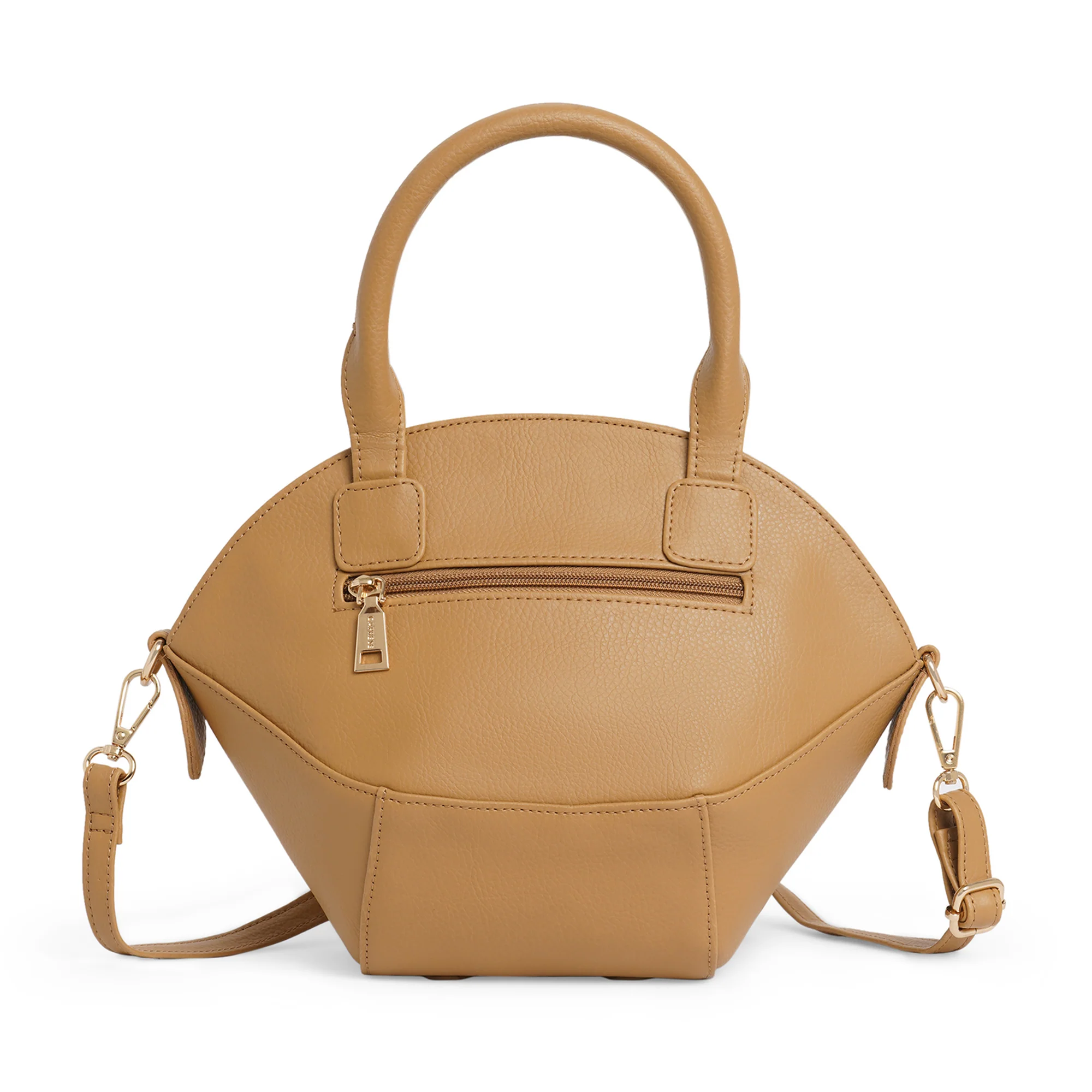 Caprese Siji Tresna Medium Brown Satchel Bag - Image 4