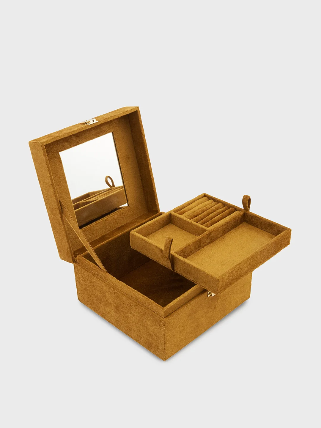 Caprese Siji Tresna Medium Brown Vanity Box - Image 3