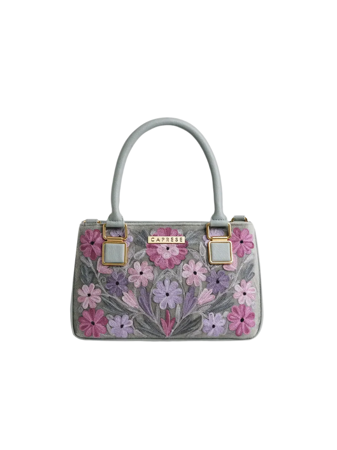 Caprese Siji Tresna Medium Grey Satchel Bag - Image 2