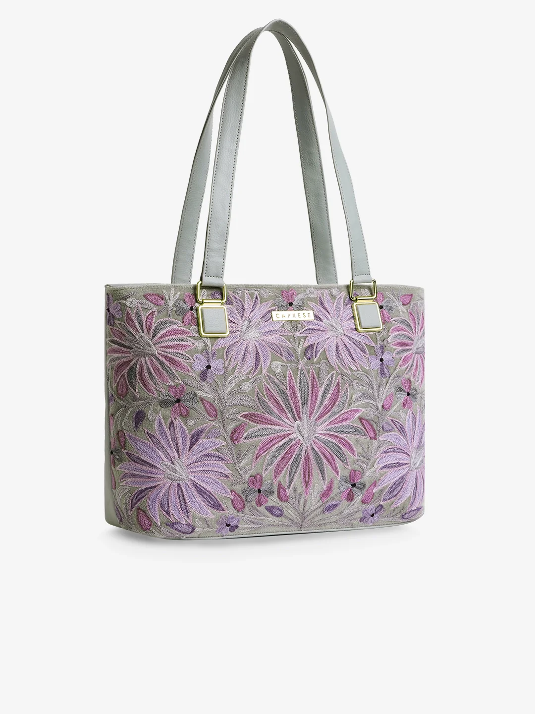 Caprese Siji Tresna Medium Grey Tote Bag - Image 4