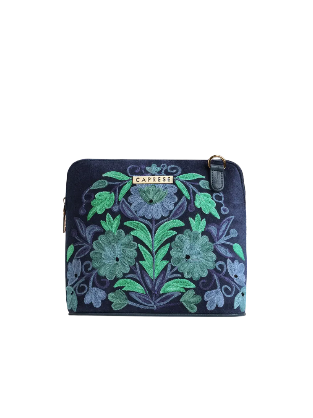 Caprese Siji Tresna Small Blue Crossbody Bag