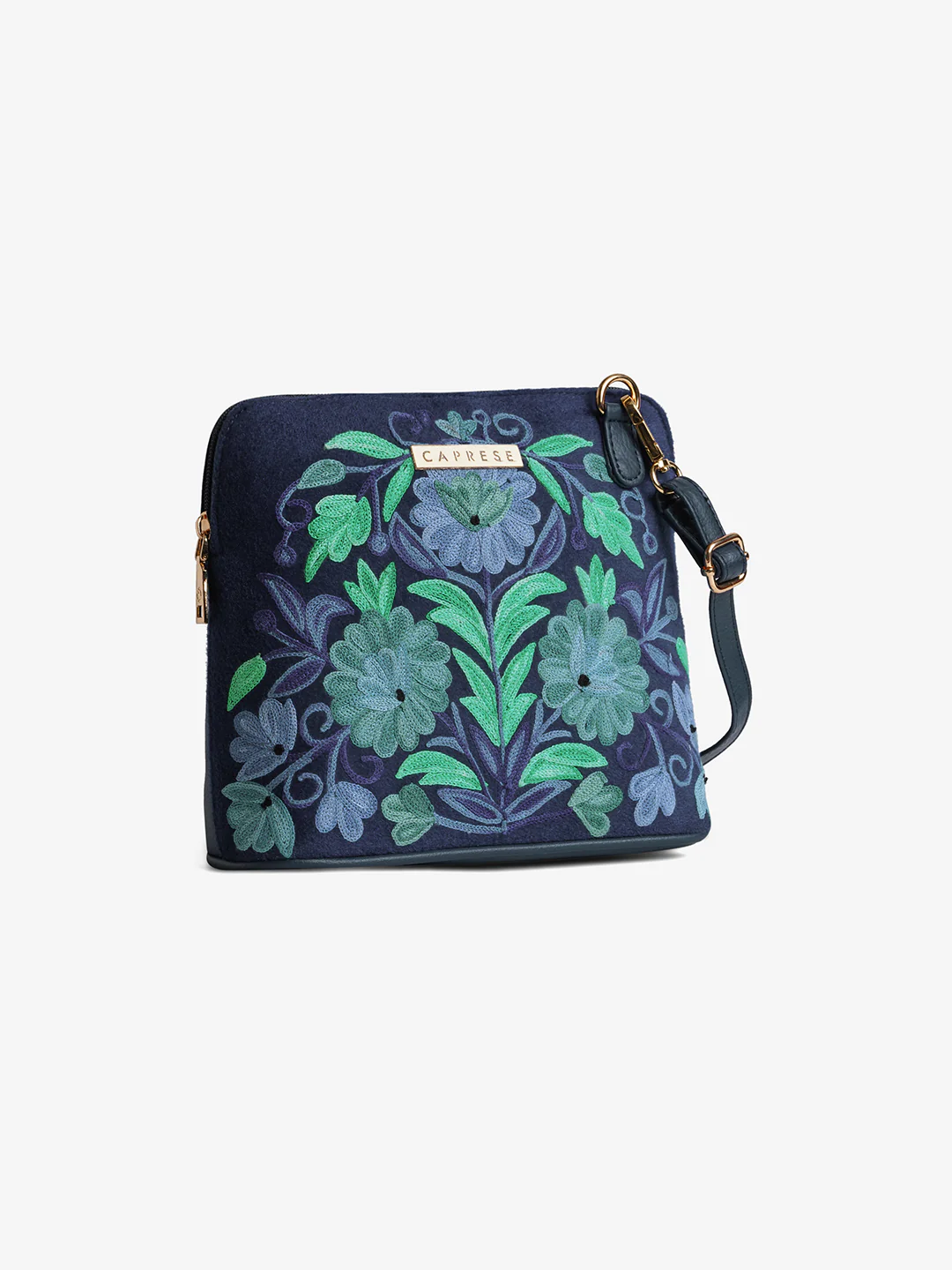 Caprese Siji Tresna Small Blue Crossbody Bag - Image 2