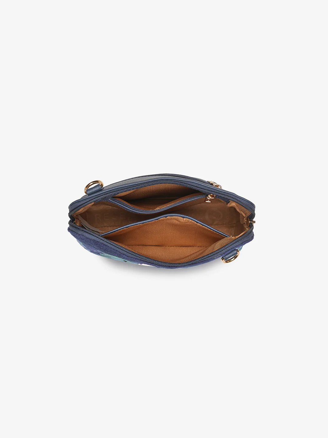 Caprese Siji Tresna Small Blue Crossbody Bag - Image 5