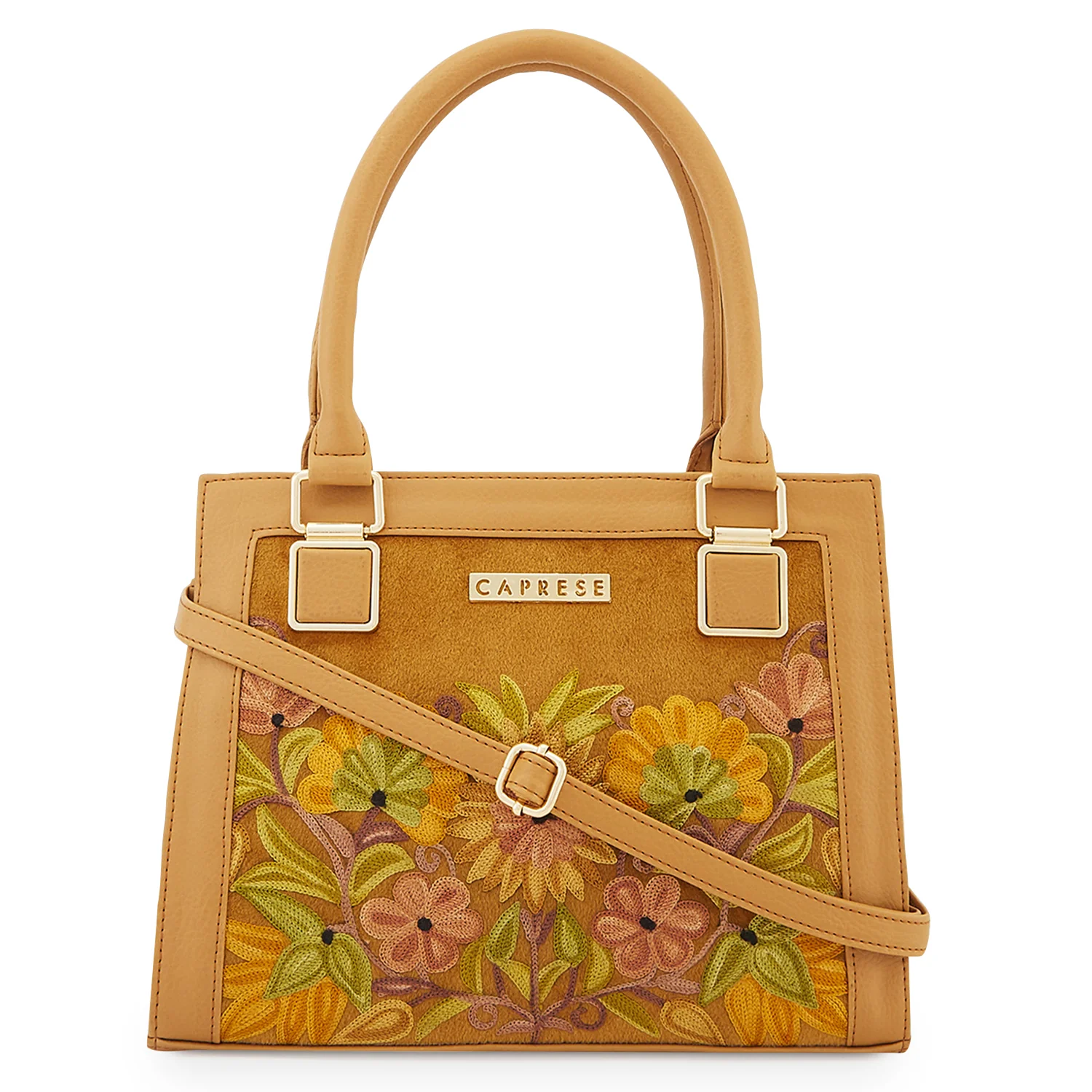 Caprese Siji Tresna Small Brown Tote Bag