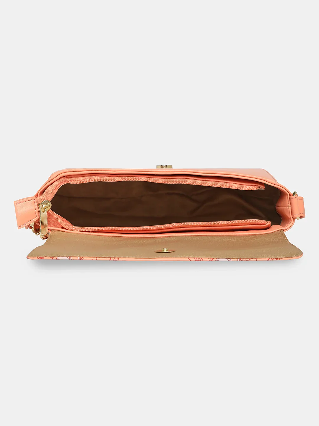 Caprese Snow Small Printed Coral Sling Bag - Image 10