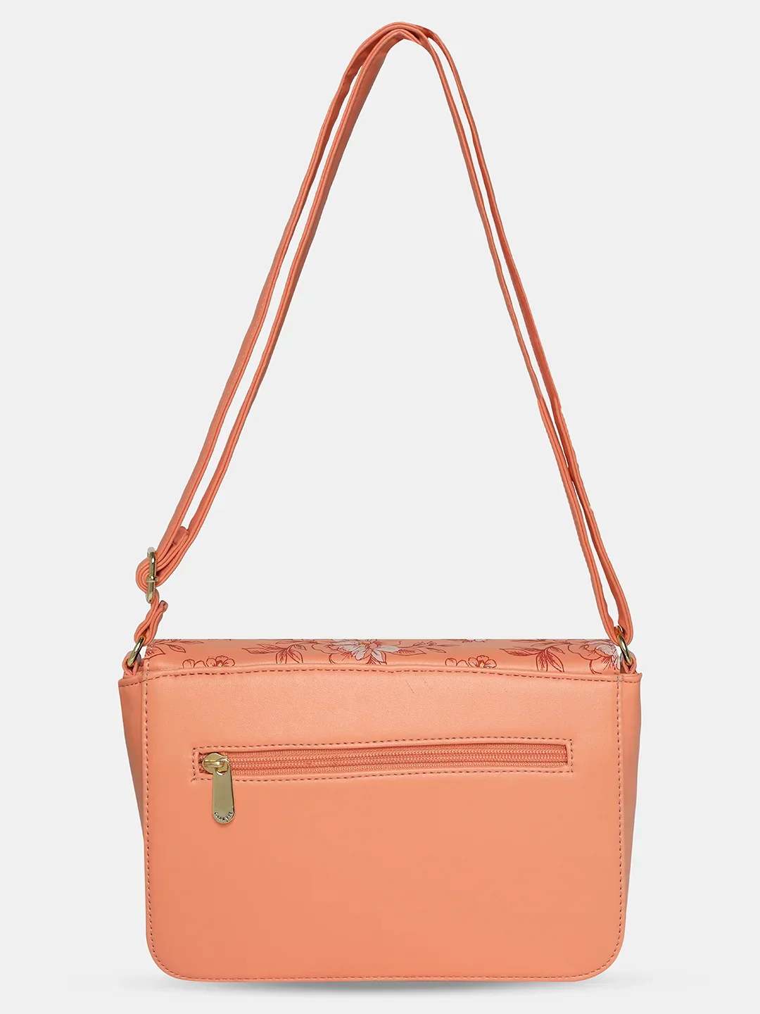 Caprese Snow Small Printed Coral Sling Bag - Image 7