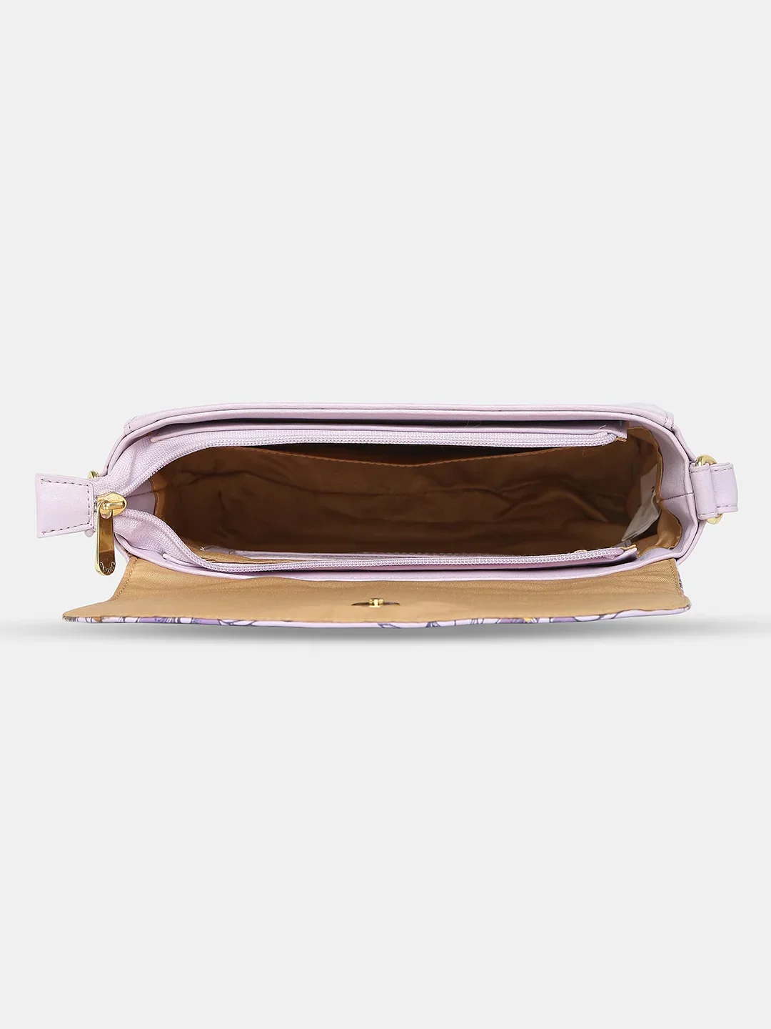 Caprese Snow Small Printed Lavender Sling Bag - Image 10