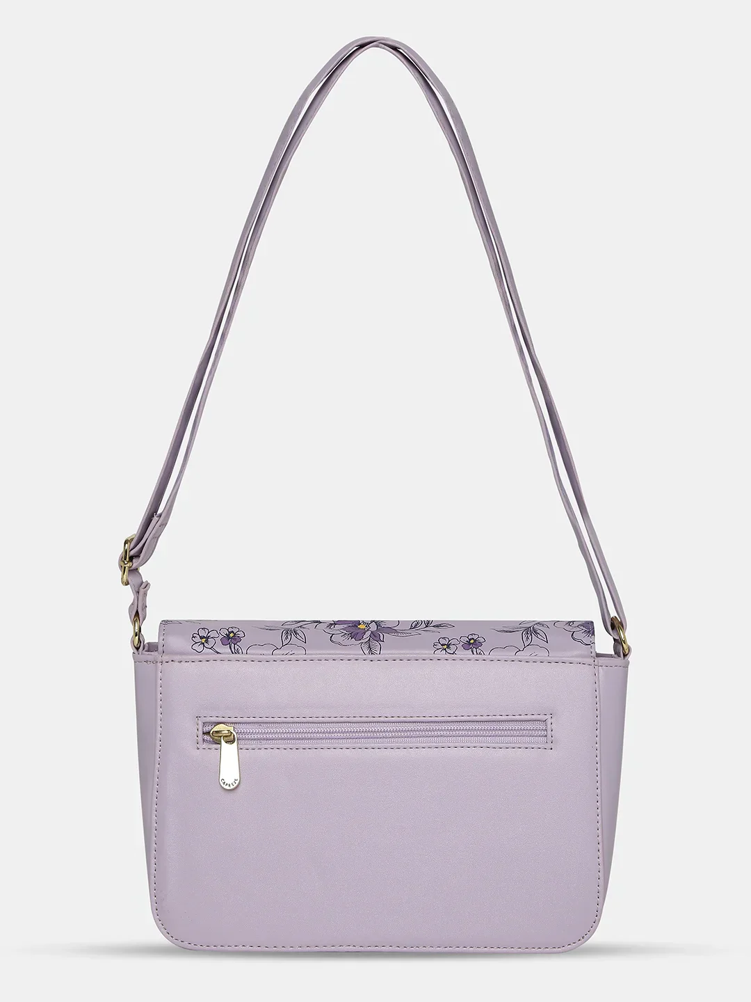 Caprese Snow Small Printed Lavender Sling Bag - Image 7