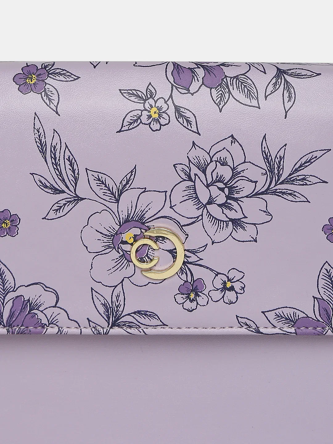 Caprese Snow Small Printed Lavender Sling Bag - Image 8