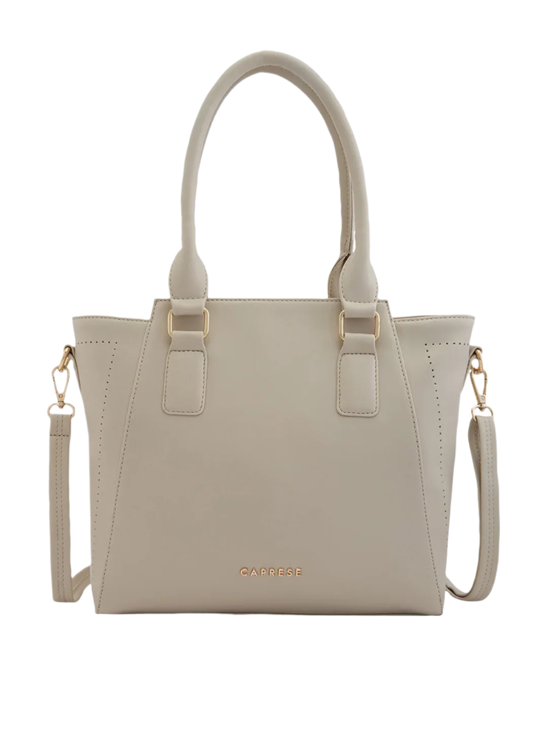 Caprese Solena Medium Beige Satchel Bag