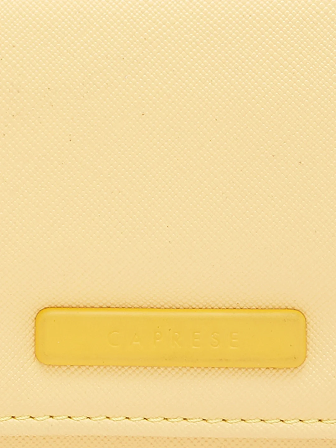 Caprese Sophia Medium Yellow Flap Wallet - Image 5