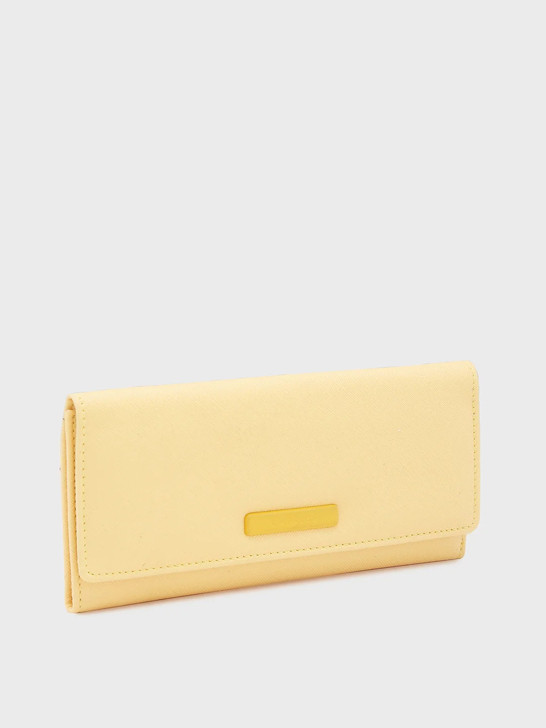 Caprese Sophia Medium Yellow Flap Wallet - Image 9