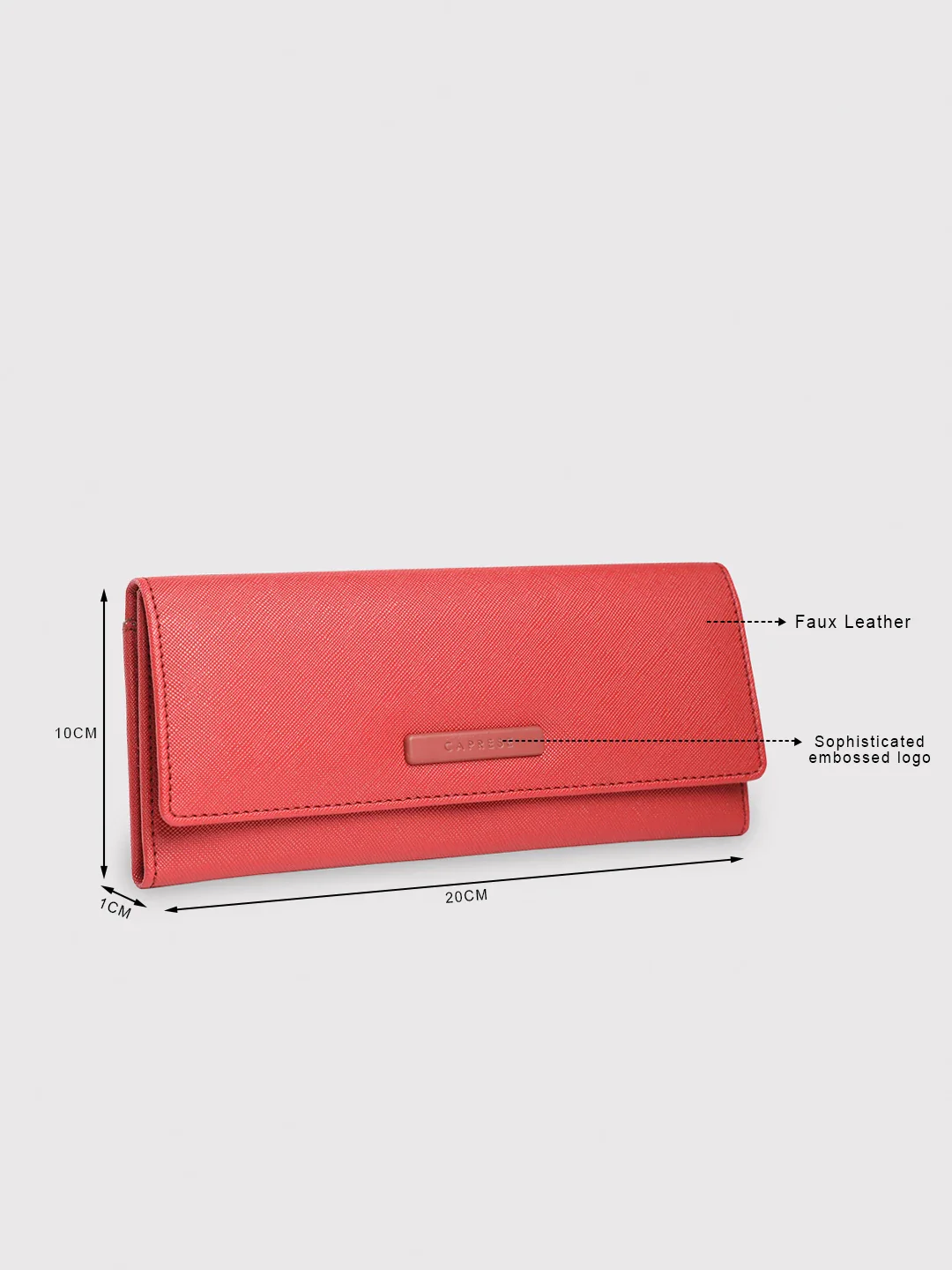 Caprese Sophia Medium Red Wallet - Image 3