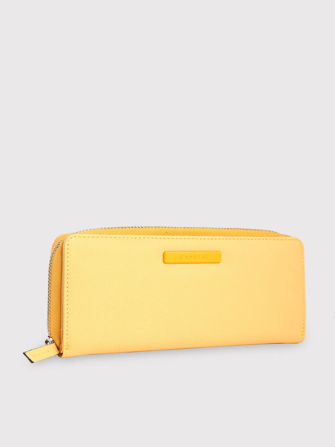 Caprese Sophia Large Yellow Zip Around Wallet - Image 2