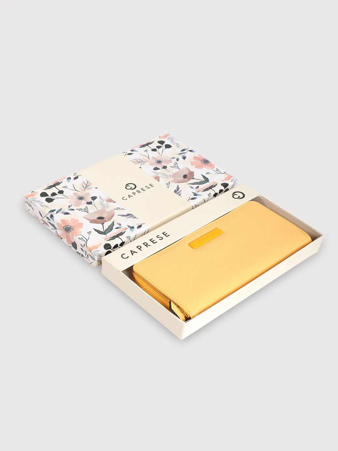 Caprese Sophia Large Yellow Zip Around Wallet - Image 9