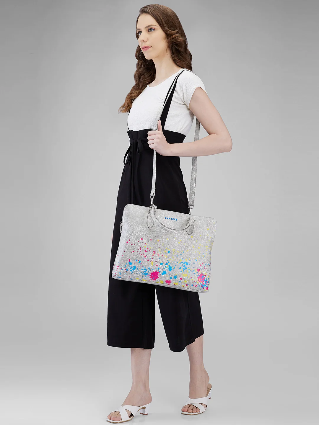 Caprese Splash Large Beige Laptop - Image 12