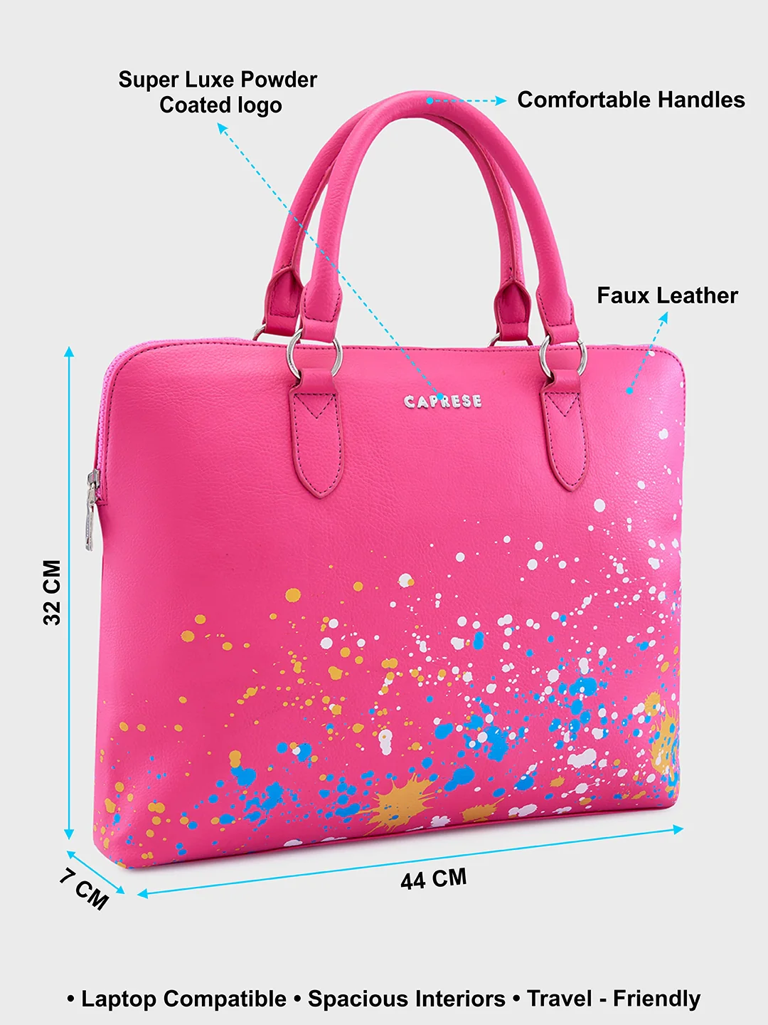 Caprese Splash Large Fuchsia Laptop - Image 6