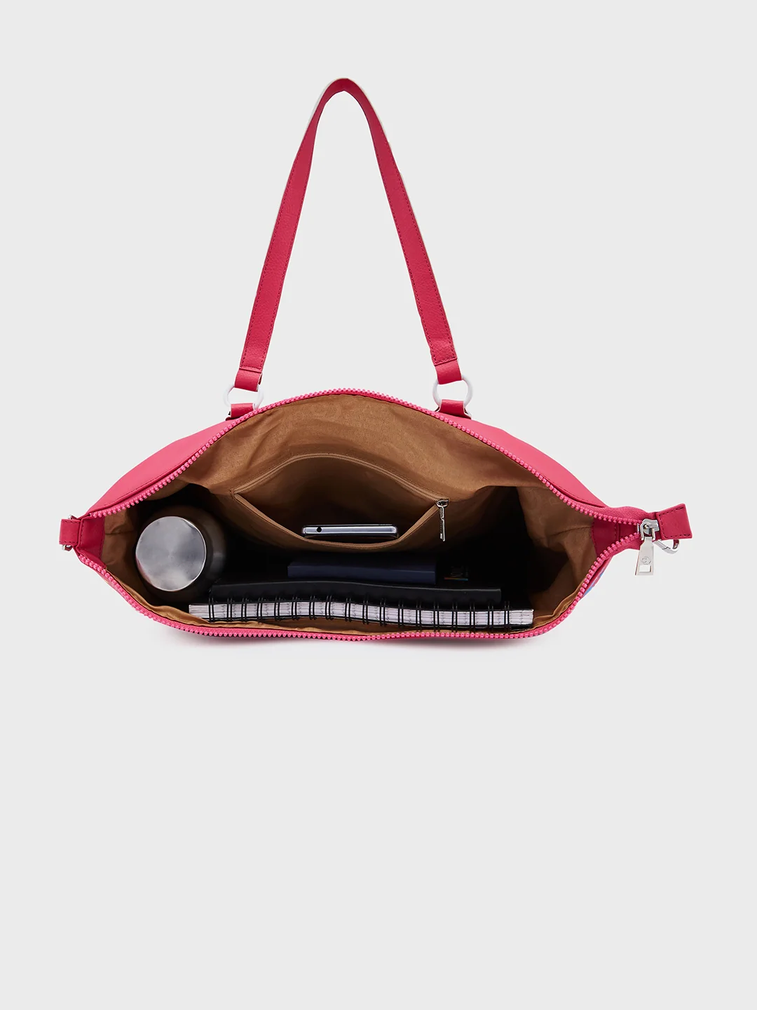 Caprese Splash Large Fuchsia Tote - Image 10