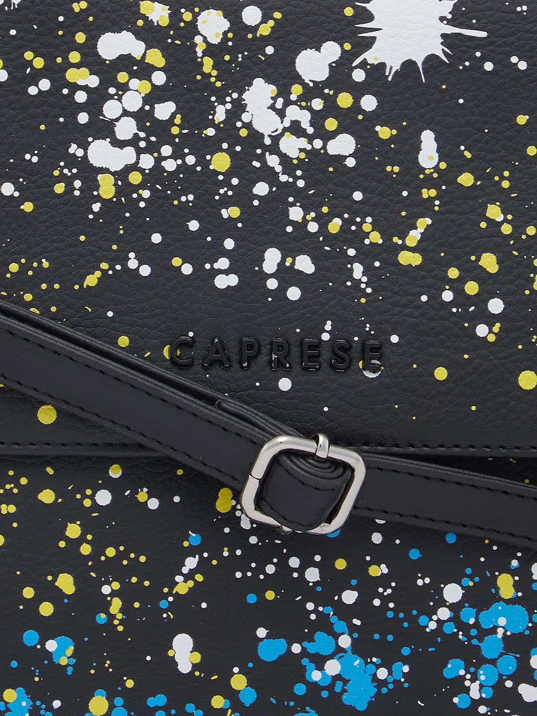 Caprese Splash Medium Black Satchel - Image 10