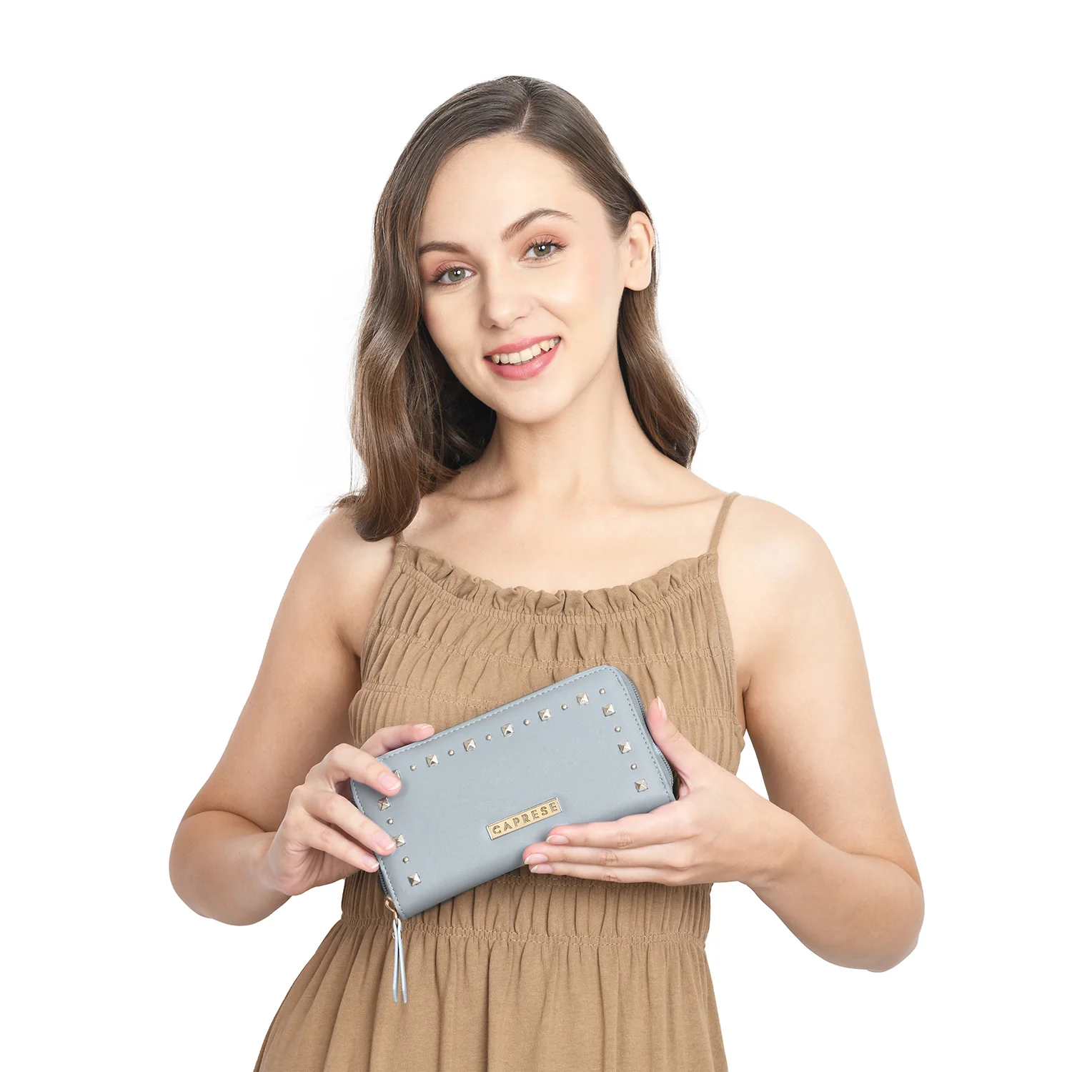 Caprese Sue Large Pale Blue Wallet - Image 2