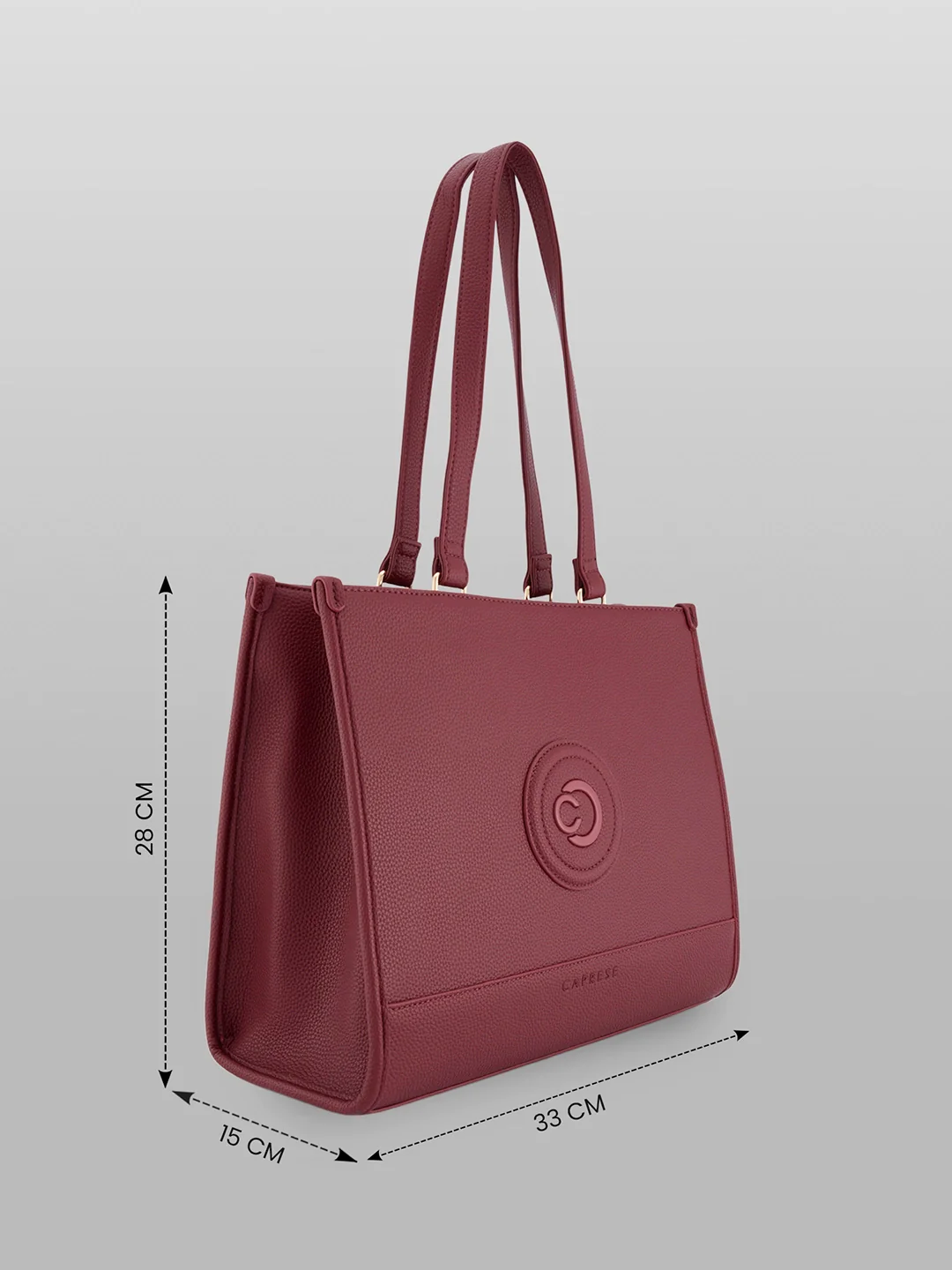 Caprese Suite Large Bordeaux Tote Bag - Image 5
