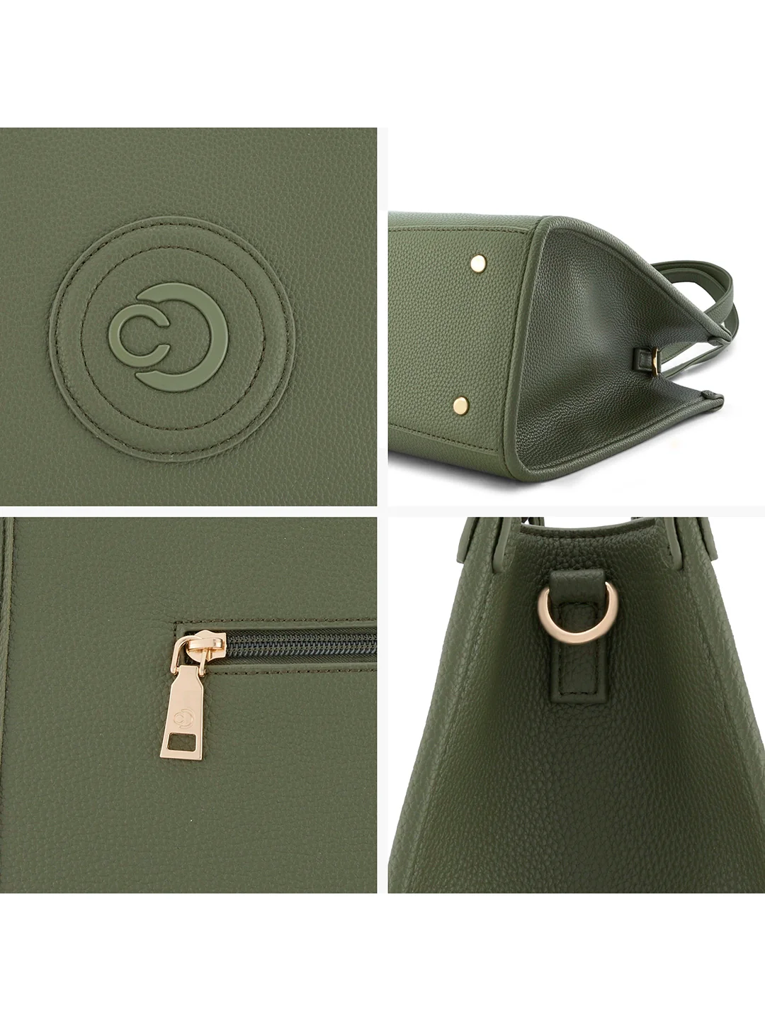 Caprese Suite Large Olive Tote Bag - Image 7
