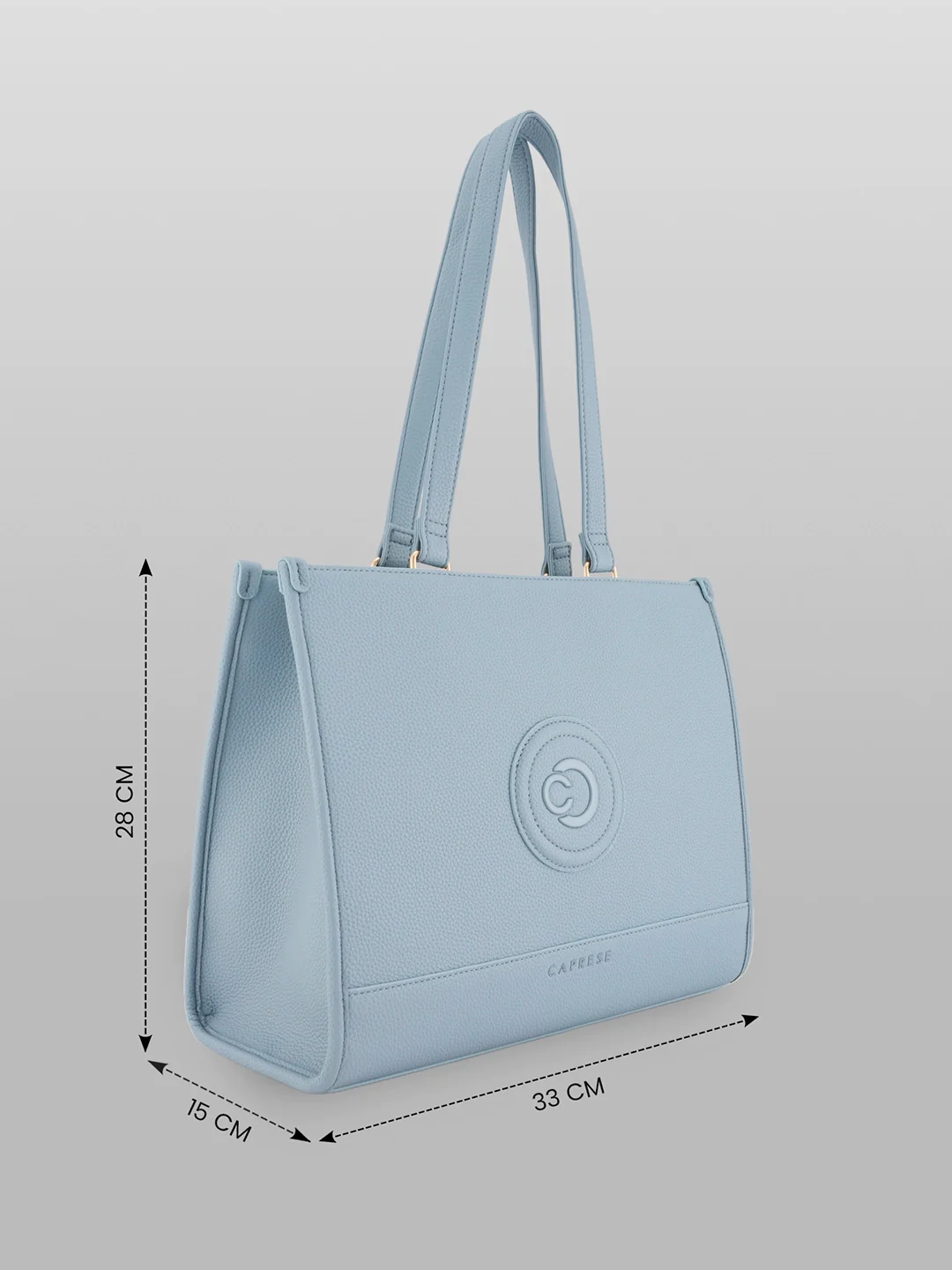 Caprese Suite Large Powder Blue Tote Bag - Image 5