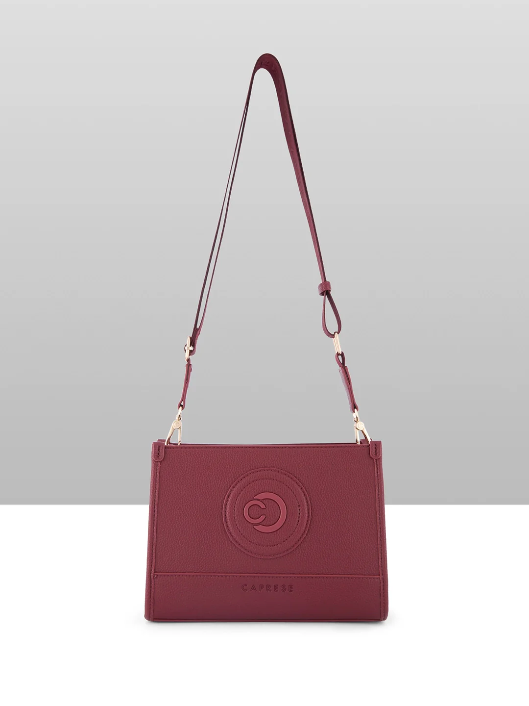 Caprese Suite Medium Bordeaux Sling Bag