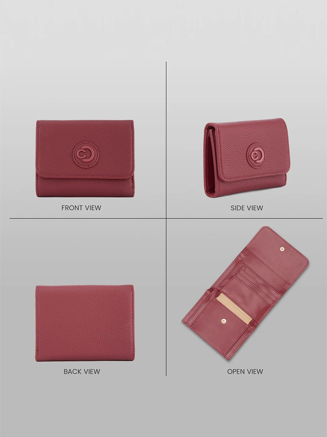 Caprese Suite Medium Bordeaux Wallet - Image 9