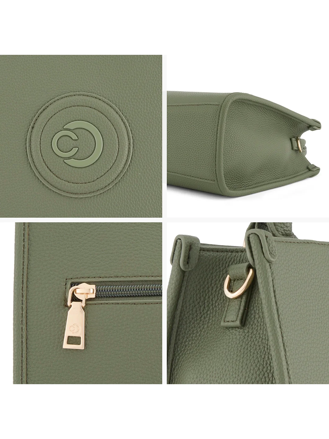 Caprese Suite Medium Olive Tote Bag - Image 7