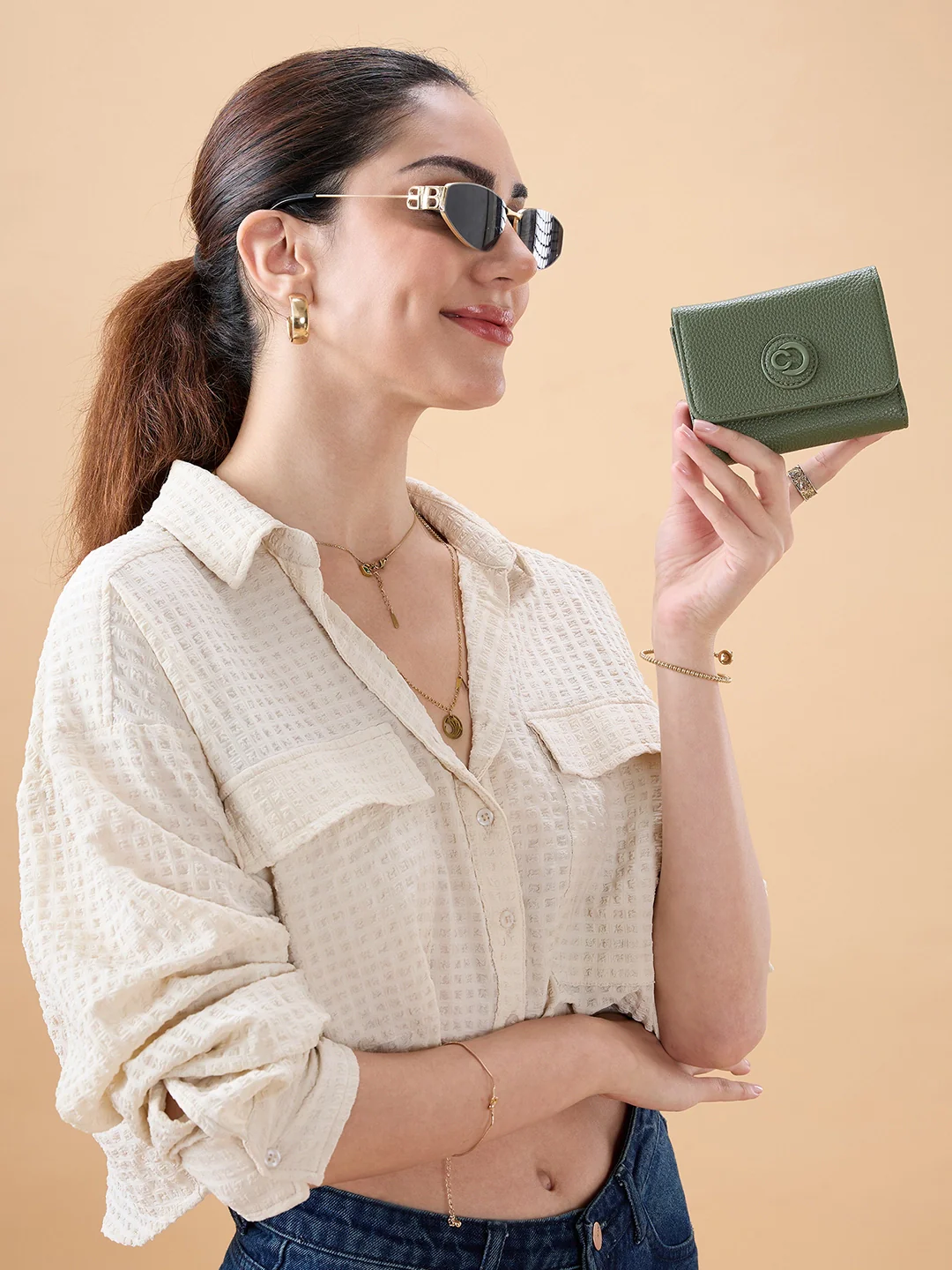 Caprese Suite Medium Olive Wallet - Image 2