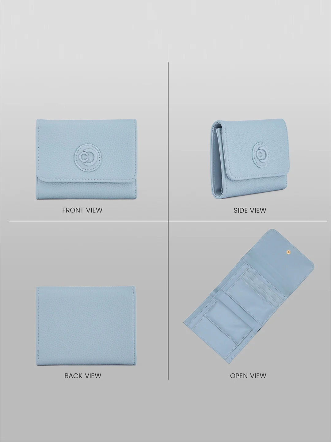 Caprese Suite Medium Powder Blue Wallet - Image 9